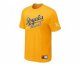MLB Kansas City Royals Yellow Nike Short Sleeve Practice T-Shirt