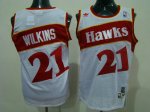 Basketball Jerseys atlanta hawks #21 wilkins white