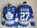 NHL Toronto Maple Leafs #27 Darryl Sittler blue Throwback Stitch