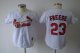 youth mlb st.louis cardinals #23 freese white jerseys