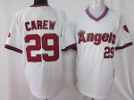 Baseball Jerseys los angeles angels #29 carew m&n white