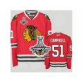 nhl chicago blackhawks #51 brian campbell red [2013 Stanley cup
