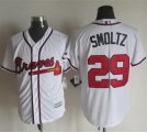 MLB Jersey Atlanta Braves #29 Smoltz White New Cool Base Stitch