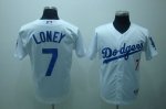 Baseball Jerseys los angeles dodgers loney #7 white