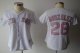 women Baseball Jerseys boston red sox #28 gonzalez white[pink nu