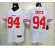 nike nfl san francisco 49ers #94 smith elite white jerseys