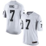 Men's Oakland Raiders #7 marquette king White Game Nike NFL Jerseys