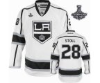 nhl jerseys los angeles kings #28 stoll white[2014 Stanley cup c