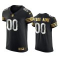 Chicago Bears Custom Black Golden Edition Vapor Elite Jersey - Men's