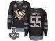 Men's Adidas Pittsburgh Penguins #55 Larry Murphy Premier Black 1917-2017 100th Anniversary 2017 Stanley Cup Final NHL Jersey