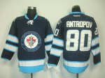 nhl jerseys winnipeg jets #80 antropov blue 2011 new
