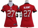nike women nfl tampa bay buccaneers #27 blount red jerseys