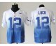 nike nfl indianapolis colts #12 luck white-blue [elite drift fas