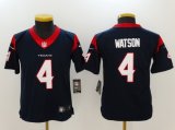 Youth NFL Houston Texans #4 Deshaun Watson Nike Blue 2017 Draft Pick Vapor Untouchable Limited Jerseys