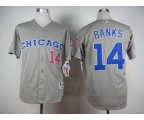 mlb jerseys chicago cubs #14 banks grey[m&n 1990]
