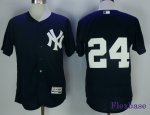 Men MLB New York Yankees #24 Gary Sanchez Blue Flexbase Authentic Collection Stitched Jerseys [No Name]