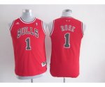 youth nba jerseys chicago bulls #1 rose red[revolution 30 swingm