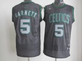 nba boston celtics #5 garnett black and grey jerseys [2012 new]