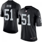 Men's Nike Oakland Raiders #51 Bruce Irvin Black Limited NFL Jersey