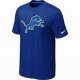 Detroit lions sideline legend authentic logo dri-fit T-shirt blu