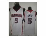 nba atlanta hawks #5 smith white jerseys [revolution 30]