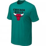 nba chicago bulls big & tall primary logo Green T-shirt