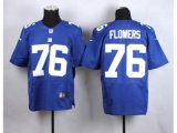 Nike New York Giants #76 Ereck Flowers blue elite jerseys