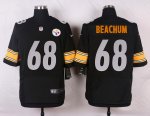 nike pittsburgh steelers #68 beachum black elite jerseys