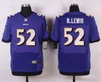 nike baltimore ravens #52 p.lewis purple elite jerseys