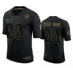 Pittsburgh Steelers Custom Black 2020 Salute to Service Limited Jersey