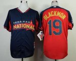 mlb colorado rockies #19 blackmon blue-red [2014 all star jersey