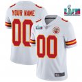 Kansas City Chiefs ACTIVE PLAYER Custom White Super Bowl LVII Patch Vapor Untouchable Limited Stitched Jersey