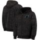 Football Carolina Panthers G III Sports By Carl Banks Discovery Sherpa Full Zip Jacket Heathered Black