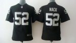 nike youth nfl oakland raiders #52 mack black jerseys