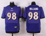 nike baltimore ravens #98 williams purple elite jerseys