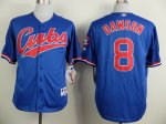 mlb chicago cubs #8 dawson blue 1994 m&n jerseys