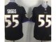 nike nfl baltimore ravens #55 suggs black jerseys [game]
