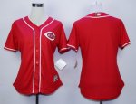 women mlb cincinnati reds blank red majestic cool base jerseys