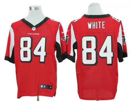 nike nfl atlanta falcons #84 white elite red jerseys