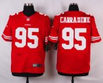 nike san francisco 49ers #95 carradine red elite jerseys