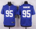 nike new york giants #95 hankins blue elite jerseys