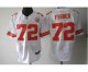 nike nfl kansas city chiefs #72 fisher elite white jerseys
