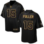 Men's Nike Houston Texans #15 Will Fuller Elite Black Pro Line Gold Collection NFL Jersey