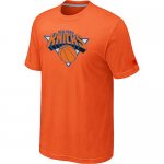 nba new york knicks big & tall primary logo orange T-Shirt