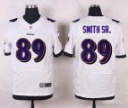 nike baltimore ravens #89 smith sr. white elite jerseys