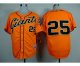 mlb jerseys san francisco giants #25 bonds orange
