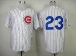 mlb chicago cubs #23 ryne sandberg white m&n 1984 jerseys