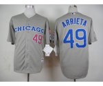 mlb jerseys chicago cubs #49 arrieta grey[m&n 1990]