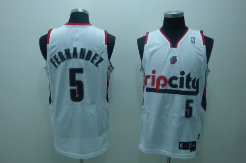 Basketball Jerseys rip city #5 fernandez white(fans edition)