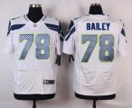 nike nfl seattle seahawks #78 bailey elite white jerseys